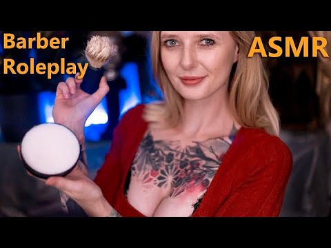ASMR For Men Barber Shave & Haircut Home Visit Roleplay - soft spoken personal attention