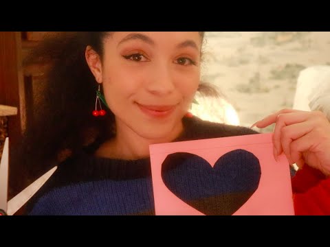 ASMR Doing Crafts on You | Personal Attention, Paper Sounds, Sticky Sounds, Magazine flip through
