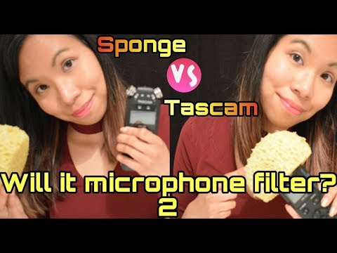 ASMR WHISPERS: Will it Microphone Filter? 2 🐳🎙️| Sponge vs Tascam + Ear-to-Ear Triggers