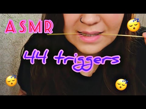ASMR 44 TRIGGERS IN 1,5 MINUTES / АСМР 44 триггера за 1,5 минуты