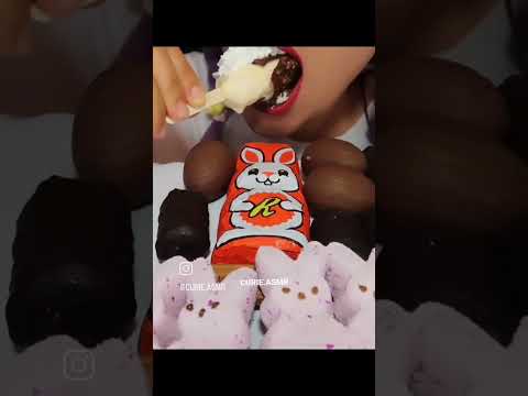 Pepero Ice Cream with Whipped cream #asmr #mukbang #icecream