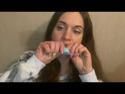 ASMR | Requested | blowing bubble gum & popping with hands