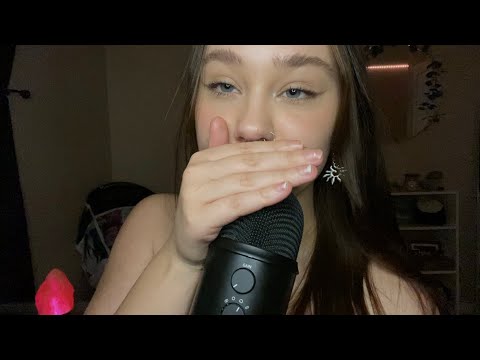 ASMR inaudible whisper ramble (clicky mouth sounds)