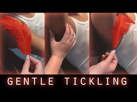 ASMR | Arm & Armpit Gentle Tickling and Tracing (Whispering&Feather)