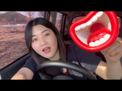 ASMR IN CAR Before go to work 👩🏻‍💻🚙 Fast and aggressive triggers