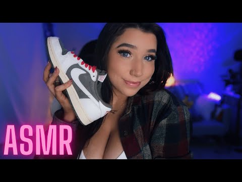 ASMR | 🫣 My EXPENSIVE Shoe Collection 👟🔥(tapping, scratching, & whispers...)