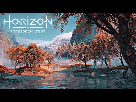 Autumn Mountain River | HORIZON Ambience & Soft Music | Relaxing Water, Birds & Wind
