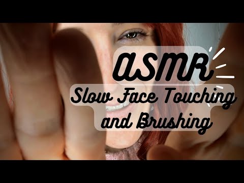 ASMR | Slow Face Touching and Brushing 🖌️