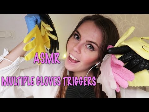 ASMR Multiple Gloves Triggers (latex, leather, surgical, rubber etc)