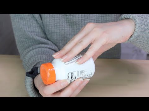 ASMR Tapping & Scratching Plastic & Glass Supplement Bottle Container (No Talking)