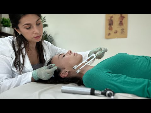 ASMR Cranial Nerve Exam and Ear Cleaning (Acupressure Pain Relief) Unintentional Style, Soft Spoken