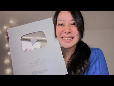 asmr | unboxing our silver play button (thank you 🥹🤍)
