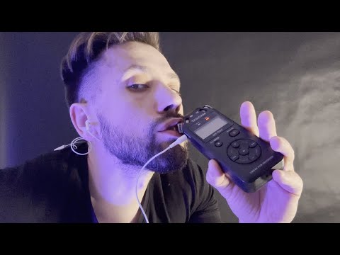 Gentle EAR EATING on TASCAM * male mouth sounds | ASMR