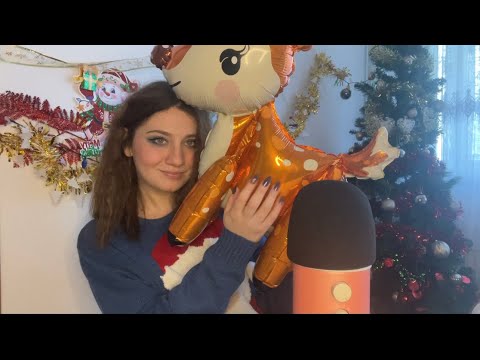 ASMR | Playing With Inflatables And Balloons | Blowing And Spit Painting, Squeaky Sounds ❤️
