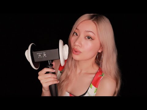 ASMR with New 3Dio Mic (Mouth Sounds, Ear Massage)