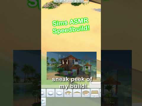 Building a Sims house but there's a twist! #shorts #asmr #asmrshorts