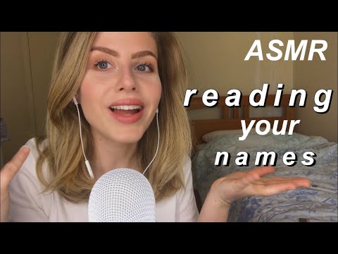 ASMR~ Whispering Your Names ~ Part 1 💖 (20K Subscribers Celebration!!)