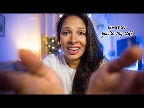 ASMR POV| You're my cat I'm pampering you| personal attention, constant purring| Marathi and English