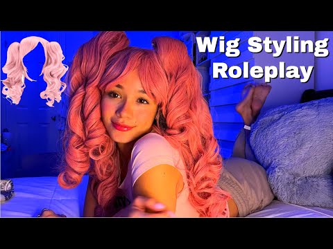 ASMR Wig Styling Roleplay   Haircut and Brushing