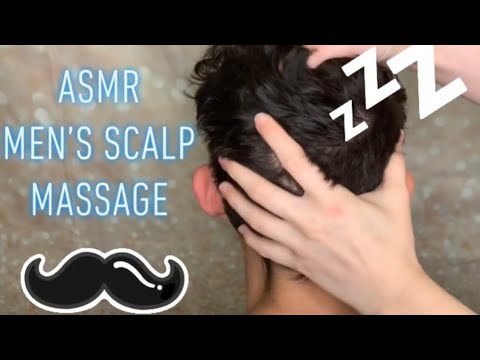 ASMR | Men’s Scalp Massage 💆‍♂️ | shampoo, oil treatment, tapping, no talking