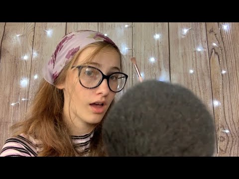 ASMR// Fast and Agressive Makeup Application// Face Touching+ Mouth Sounds+ Personal Attention