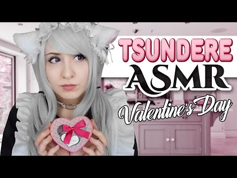 Cosplay ASMR - TSUNDERE Cat-Maid is YOUR Valentine! - ASMR Neko