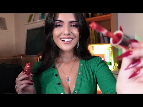 ASMR Doing Your Makeup At Night 💖 Tapping & Whispering
