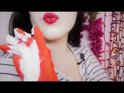 ASMR Mouth Sounds,Shaving Cream Sounds,  and Rubber Gloves!