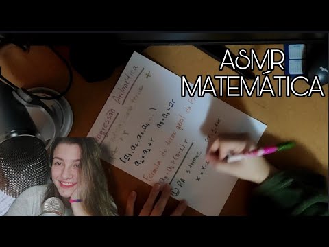 ASMR vem dormir aprendendo MATEMÁTICA • progressão aritmética!