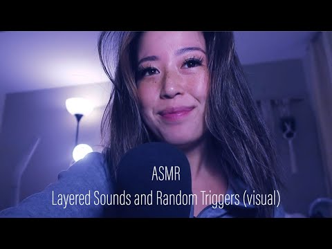 ASMR || Layered Sounds and Random Triggers (+visual triggers)