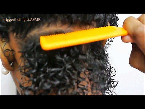 Scalp Scratching ASMR AfroCurly Hair |Comb |Part |Check |Scratch {SelfCare} High Req#26
