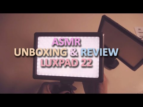 (ENG)한국어ASMR.새 조명 언박싱&리뷰 Unboxing & Review Luxpad22 LED Light(Whispering)