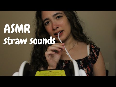 ASMR 🥤the Ultimate Straw Sounds (tapping, blowing, chewing, mouth sounds)