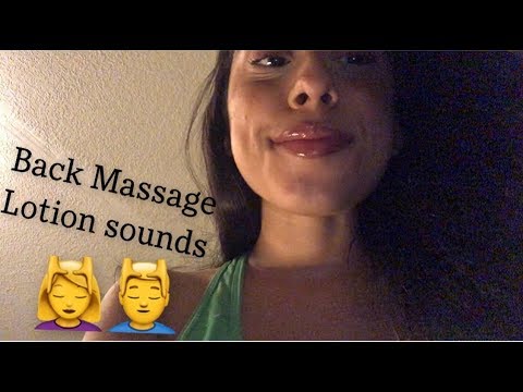 ASMR Back Massage for you ! | Lotion Sounds, Hand Movements , Personal Attention