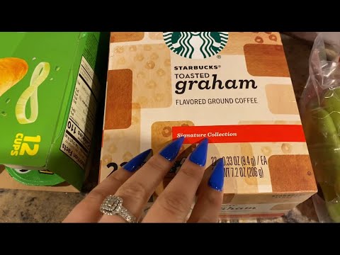 ASMR grocery haul! Tapping and scratching + tingly build up camera tapping