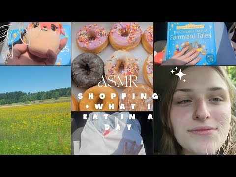 ASMR SHOPPING+WHAT I EAT IN A DAY