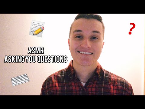 ASMR | Asking You Questions 📝 (Whispering, Writing Sounds, Typing Sounds)