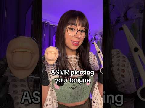POV giving you a tongue piercing ASMR 👀 #asmr #shortsviral #asmrsleep #asmrsounds