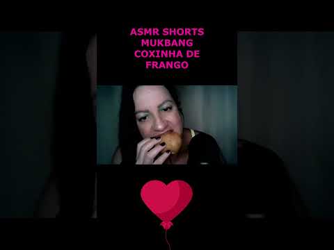 ASMR-SHORTS COMENDO COXINHA #asmr #mukbang #mastigação #rumo3k #shorts_