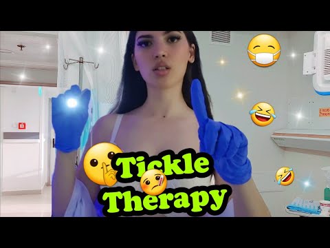 ASMR Intese Tickle Therapy Session Roleplay *Doctor Tickles Belly & Scalp for Ticklish Girl*