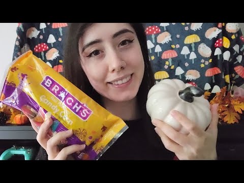 ASMR | 🍂 Fall Decor Show-and-Tell with Candy Corn Taste Test 🌽 (Whispered)