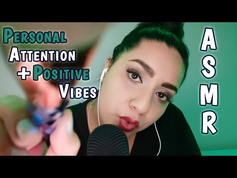 Personal Attention ASMR | Reassuring Thoughts | Face Brushing | Let’s Spread Positivity