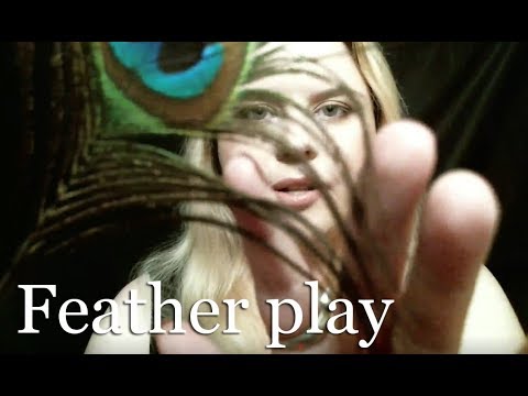 [ASMR] Feather play (softly spoken)