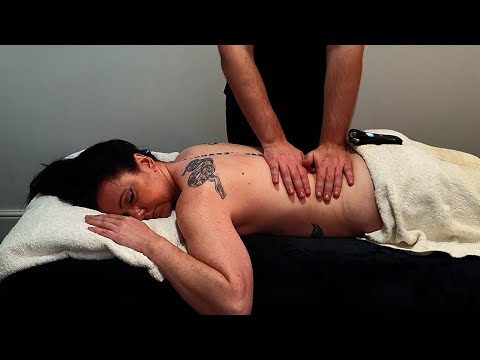 [ASMR] Recovery Back Massage For Female Rugby Player[No Talking]