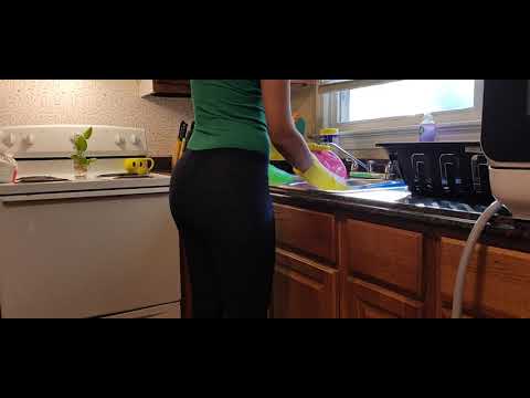LET'S WASH DISHES ASMR| CLEANING KITCHEN|