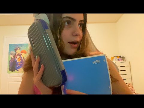 ASMR FAST AND AGGRESIVE HAUL ESCOLAR (taping, mouth sounds, scratching)