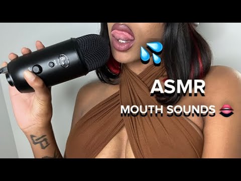 ASMR INTENSE MOUTH SOUNDS - FOR SLEEPING - KISSING - no talking