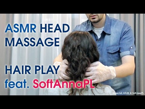 Taking Care of SoftAnna. Vibrating Head Massage & Hair Play (Pure Binaural ASMR)