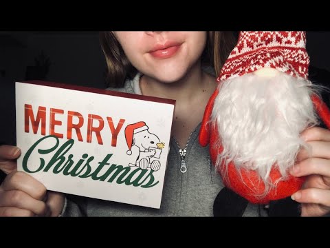 ASMR Christmas Triggers || Whispering, tapping, tracing etc.