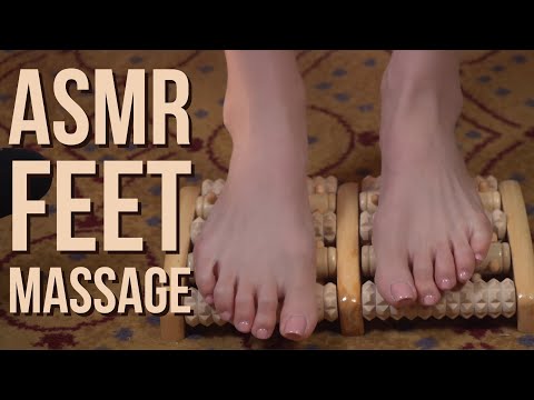 ASMR Testing Different Foot Massagers with Tapping and Oil Sounds